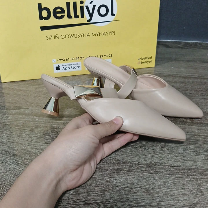 Açyk bež ökjeli köwüş — 3