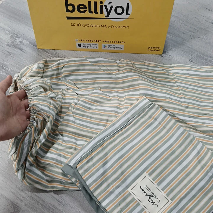 Zolakly açyk ýaşyl rezinli prostyn toplumy — 2