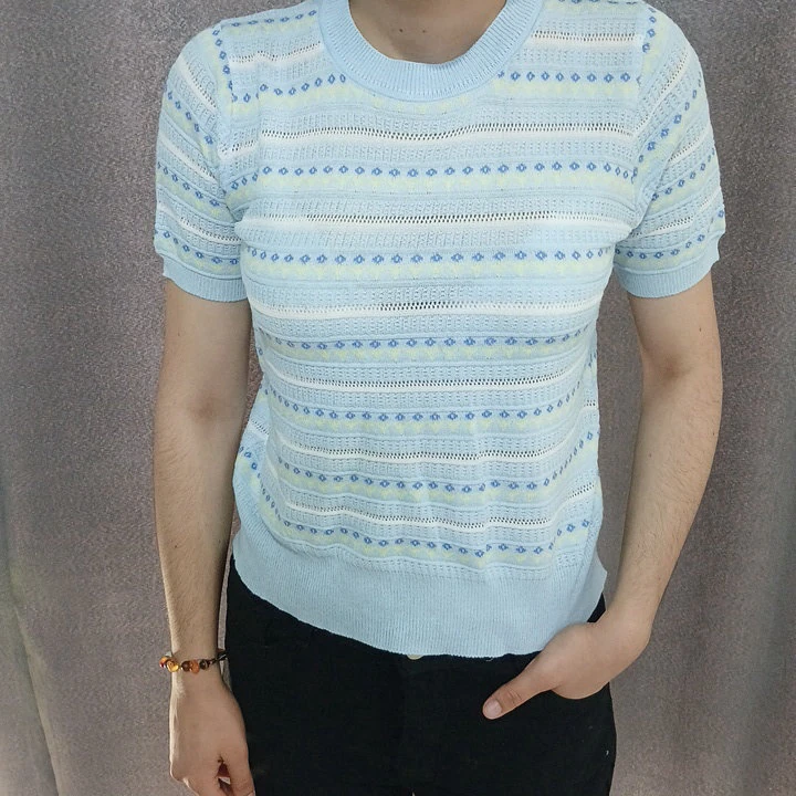 Zolakly gök switer — 2