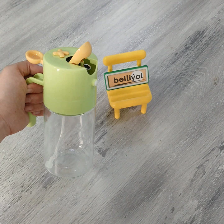 Ýaşyl ýag çüýşesi, pürküjili, 460 ml — 2
