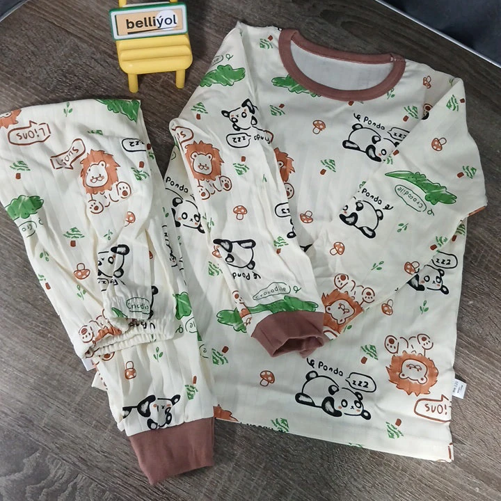 Молочная детская пижама со львом — 2