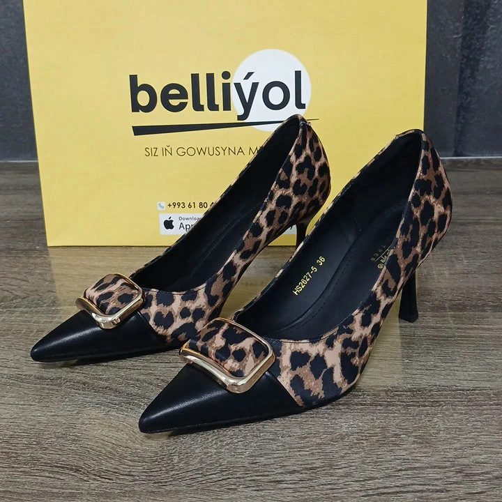 Gulply leopard orta ökjeli köwüş — 2