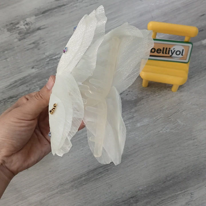 Uly bantly açyk bež zakolka — 3