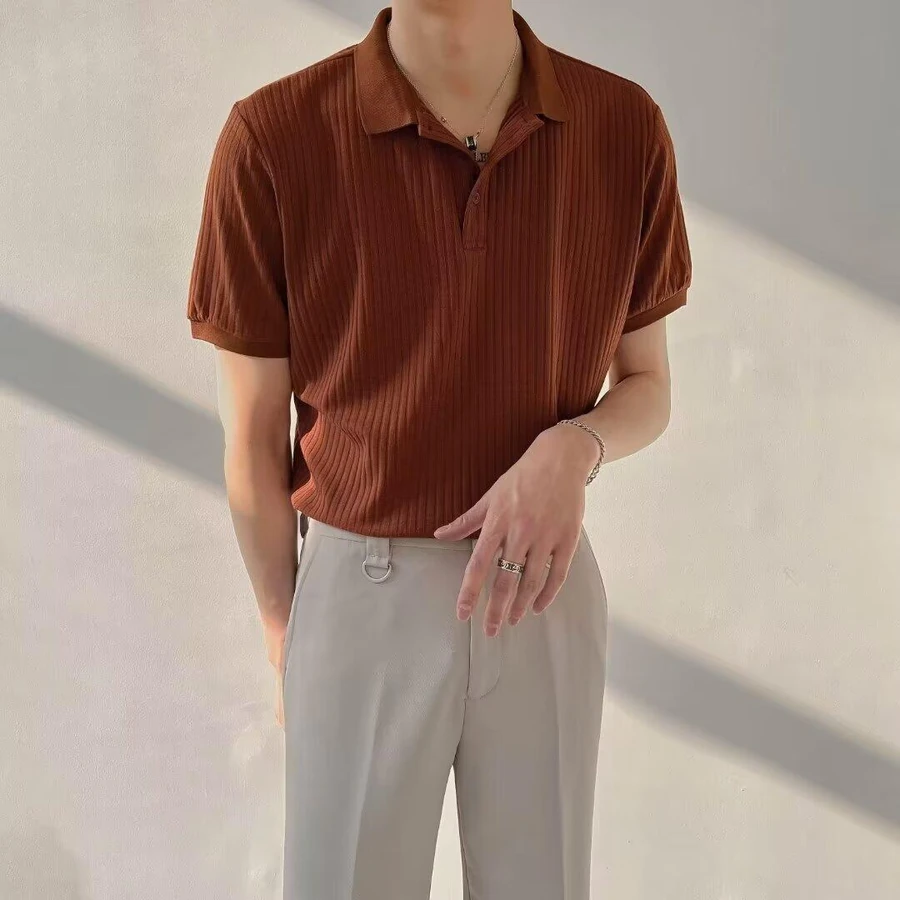 Zolakly örme goňur polo