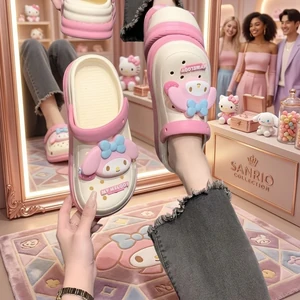 Мягкие сабо my melody, малиновые