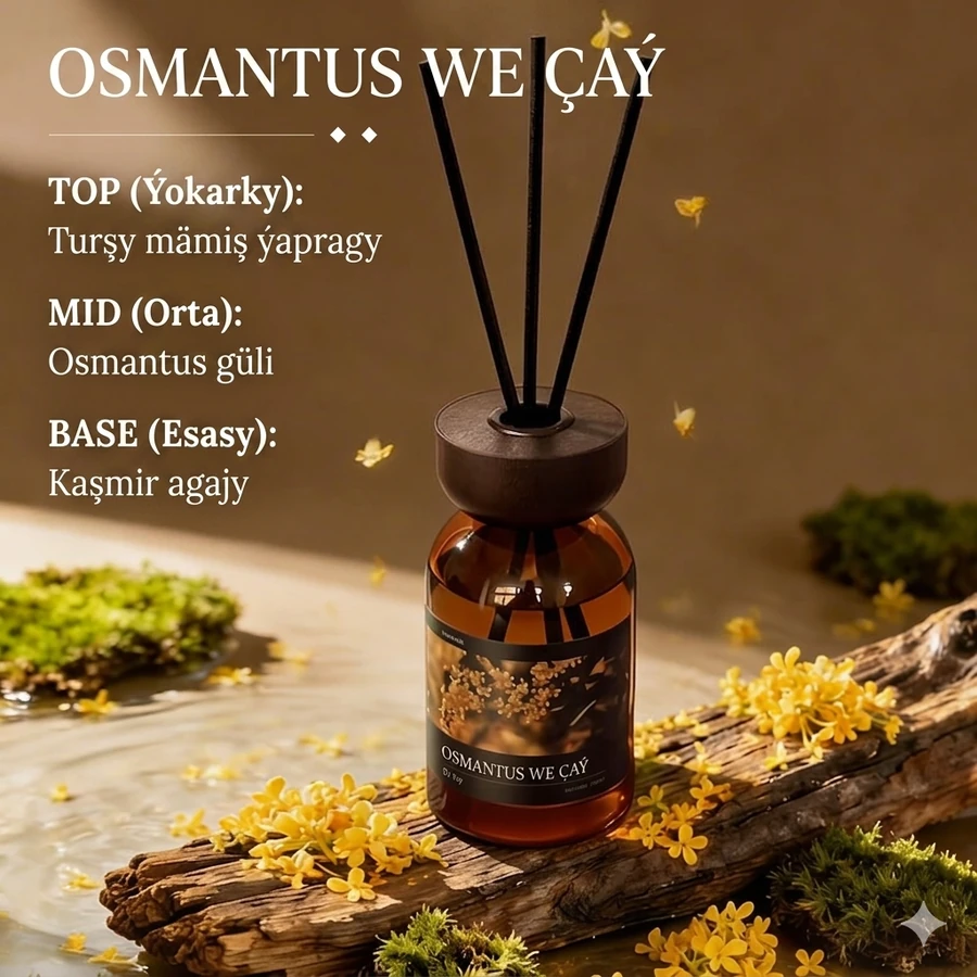 Öý üçin taýajykly ys beriji diffuzor