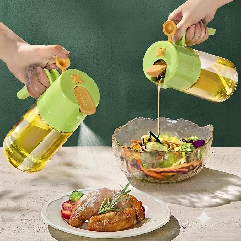 Ýaşyl ýag çüýşesi, pürküjili, 460 ml
